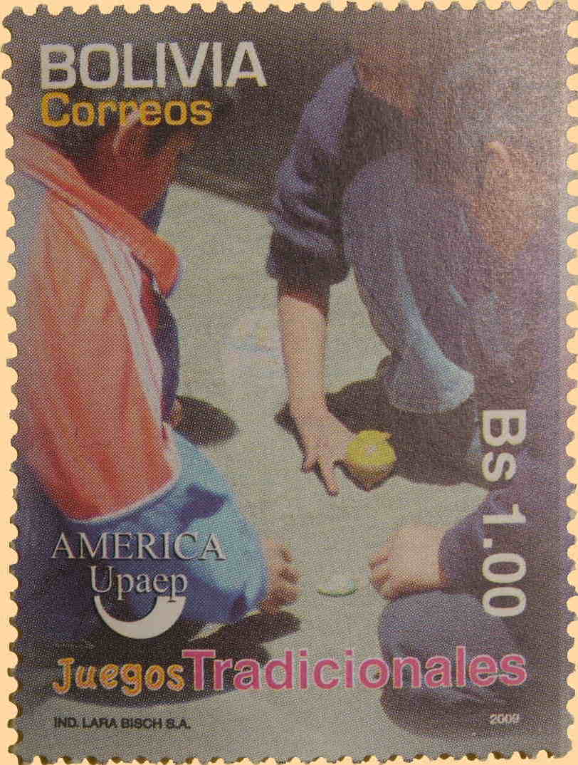 ボリビアの独楽の切手