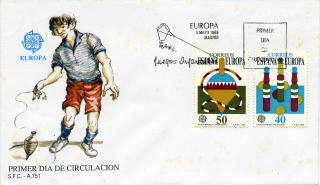 スペインの切手の初日カバー