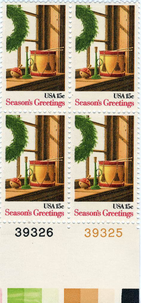 アメリカのコマのクリスマス切手